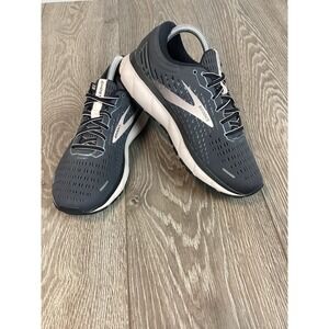 Brooks Ghost 13‎ Women Road Running Shoes Black Pearl Violet Lace Up 9 Sneaker
